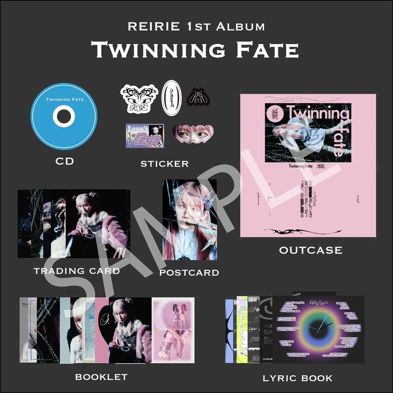 【REI盤、RIE盤SET】REIRIE 1st Album Twinning Fate-REIRIE-