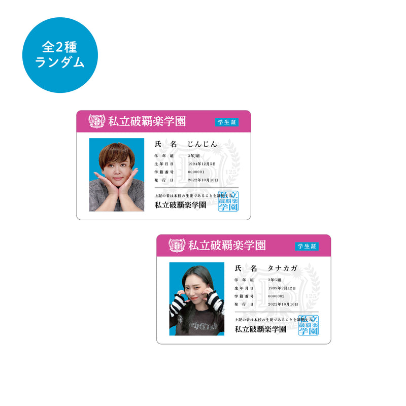 Private Haharaku Gakuen student notebook type pass case (with bonus sticker) 
