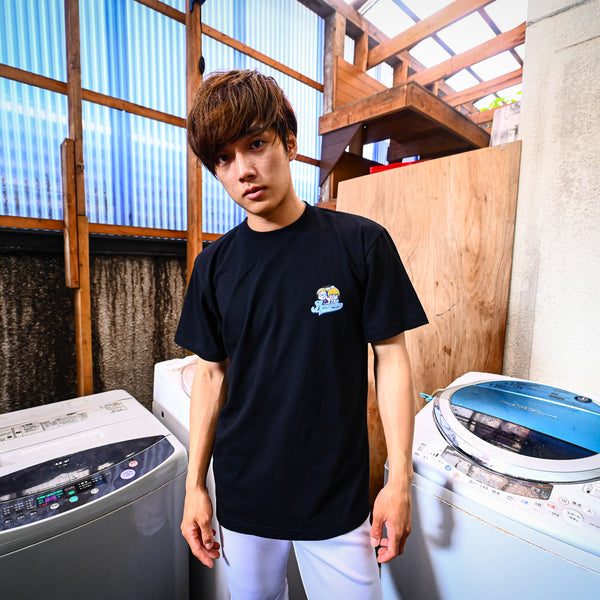 あめぷらブラックロゴT