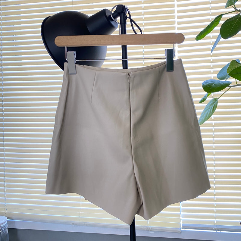 Miyu ZARA leather culotte skirt