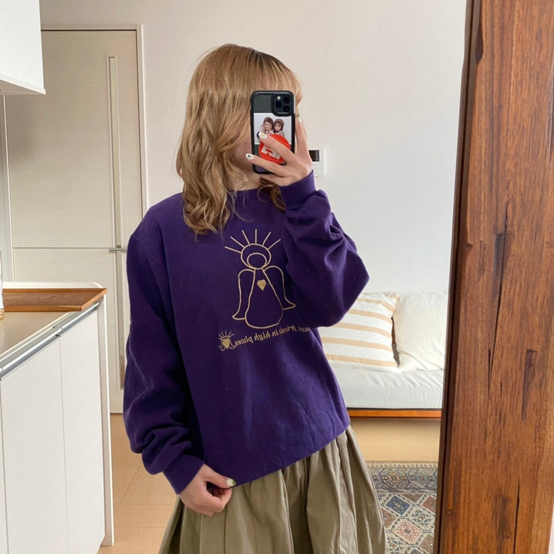 [Kimura Seinan] Used purple sweatshirt