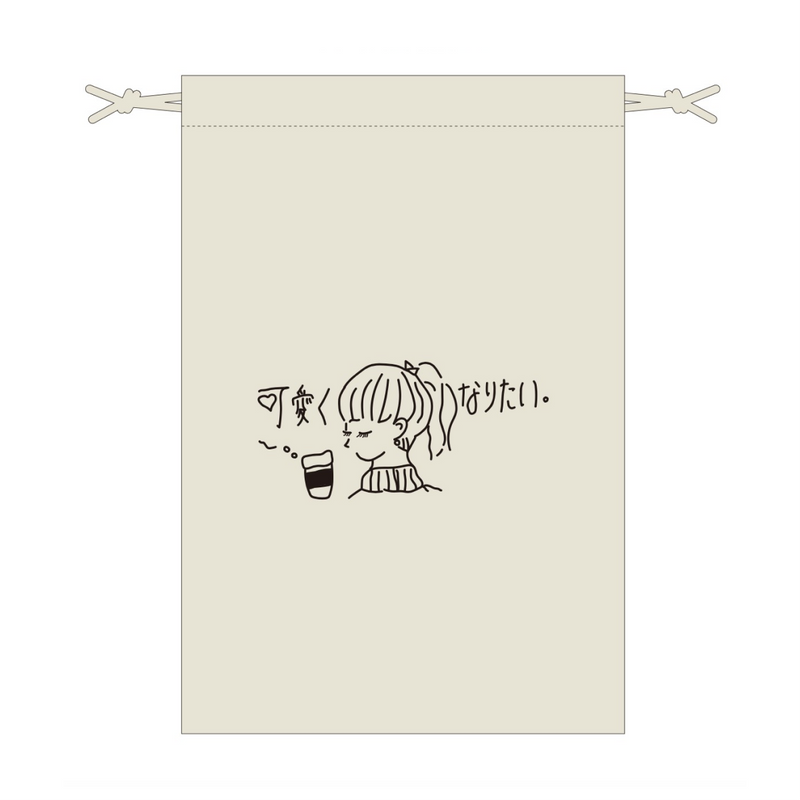 Yuka Takanashi "I want to be cute" handwritten design pouch [with autographed instax]