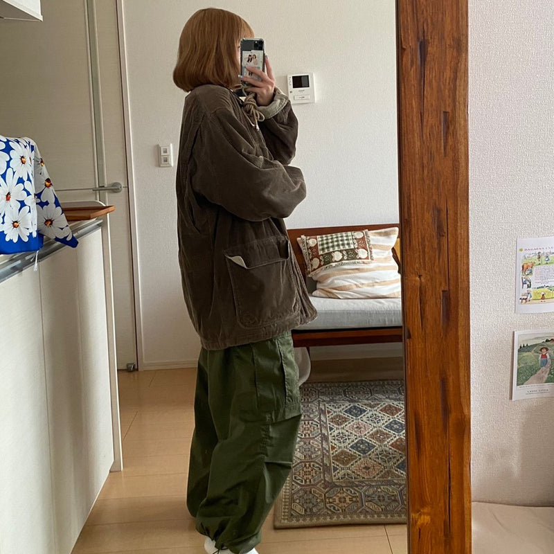 Kimura Seinan corduroy work jacket (used clothes)