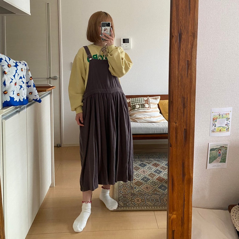 Seinan Kimura SM2 jumper skirt (charcoal)