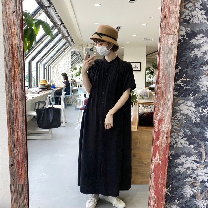 [Haruka Murahama] Black shirt dress