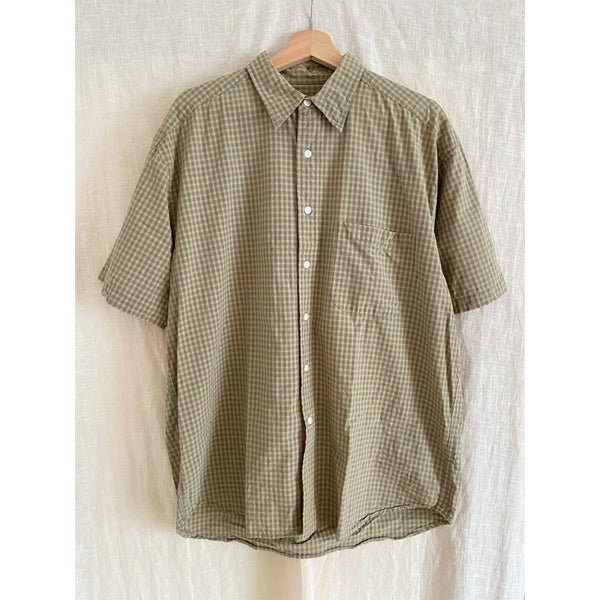 Seinan Kimura Old Clothes Green Check Shirt